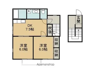 ベルエアガーデンC棟【201号室】の間取り