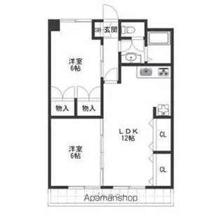 マンション重徳【2階】の間取り