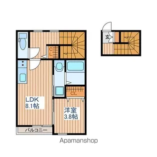 グランクレストA棟【2階】の間取り