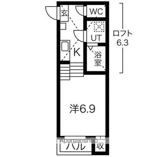 VILLA EMILIA【205号室】の間取り