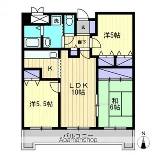 シスコ灘町キャッスル【2階】の間取り