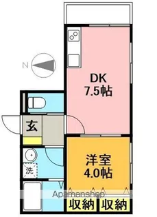ノーステラス高井戸【103号室】の間取り