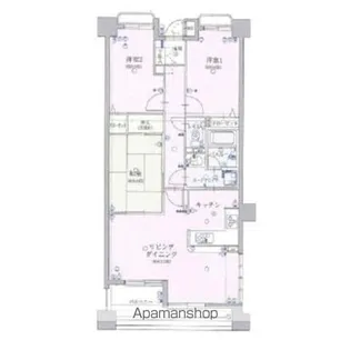 GENERAS荒田【303号室】の間取り