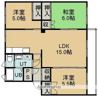 ツインクル豊川【2階】の間取り