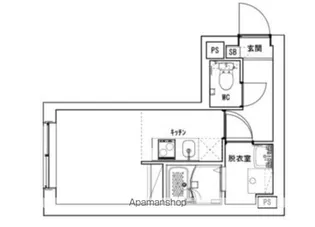1Rの間取り画像