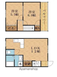 ヤナギハイツ2【1階】の間取り