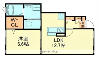 ベルカーサ【1階】の間取り
