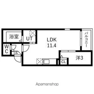 JACK SUNAKUCHI Ⅱ【1階】の間取り
