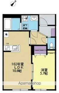 ソラーレ横浜反町【1階】の間取り