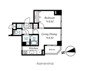 菱和パレス飯田橋【5階】の間取り