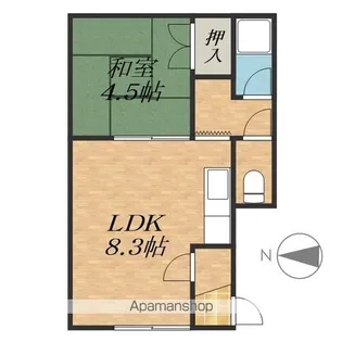 光南ハイツ【1階】の間取り