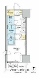 プラウドフラット四谷三丁目【6階】の間取り