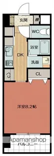 レジデンシャル HHA DAIMON【8階】の間取り