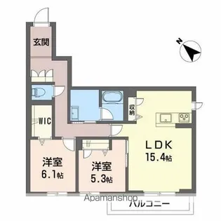 グランシア【1階】の間取り
