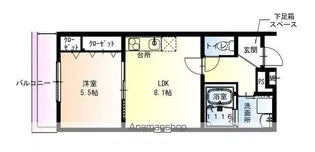 フジパレス和泉大宮駅南Ⅱ番館【2階】の間取り