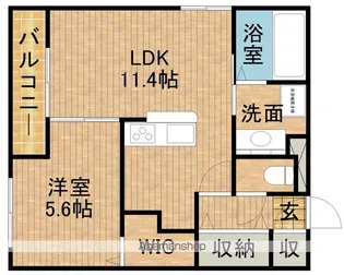 D−HILLS西浅田【3階】の間取り