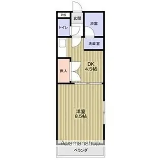 グランドハイツ社台【4階】の間取り