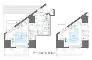 ZOOM信濃町【9階】の間取り