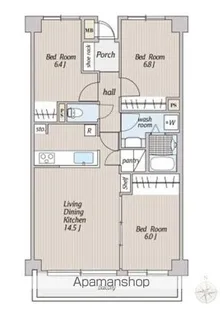 PLENDY千葉みなと【5階】の間取り