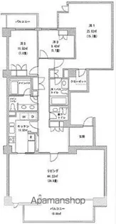 駒沢ガーデンハウス【A棟4階号室】の間取り
