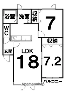 コルサN【105号室】の間取り