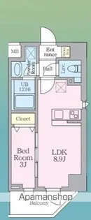 ルフォンリヴェント板橋西台【4階】の間取り