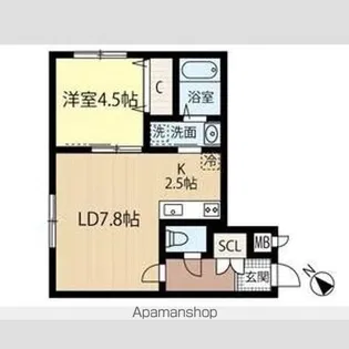 LA CONFORTO CHITOSE【4階】の間取り