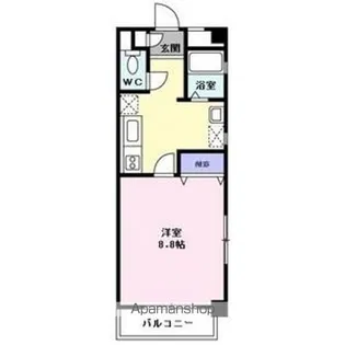 la tie上社【3階】の間取り