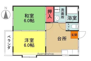 ドミール大原【2階】の間取り
