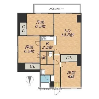 CENTER CITY③【1階】の間取り