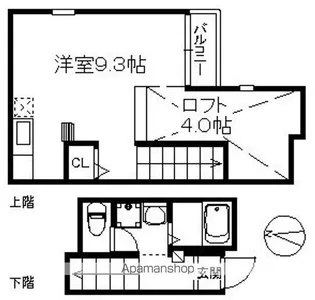POLARIS STAR 周船寺【203号室】の間取り