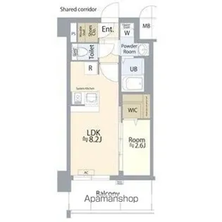 エスプレイス名古屋神宮前【15階】の間取り