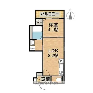 F asecia Upis【1階】の間取り