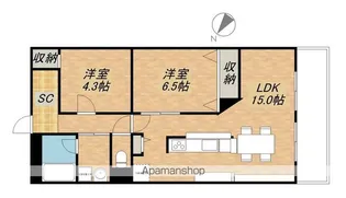 守山アーバンライフ【606号室】の間取り