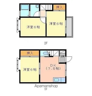 ルーミー花畑9号館【102号室】の間取り