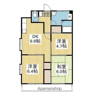 シャルマンコーポ垣生【601.号室】の間取り