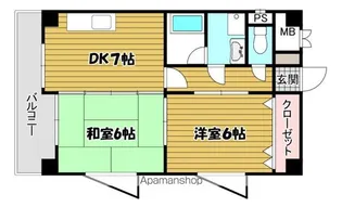 メゾンドウエスト【2階】の間取り
