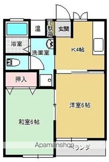 中江ハイツⅠ【2階】の間取り
