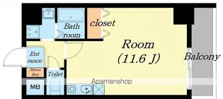 ミラージュ大津京【607号室】の間取り