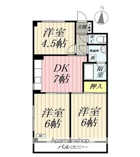 埼玉県三郷市高州1丁目【アパート】の間取り
