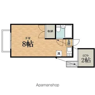 ハイツみのる【2階】の間取り