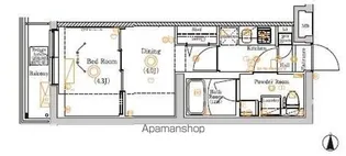 ラフィスタ大山【309号室】の間取り