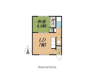 コスモハイツ【202号室】の間取り