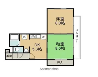福室アベニュー【206号室】の間取り