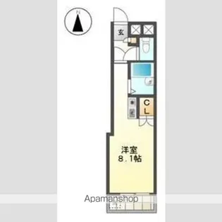 レジデンス藤【3C号室】の間取り