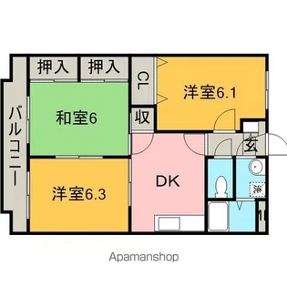 エトワール・F【3階】の間取り