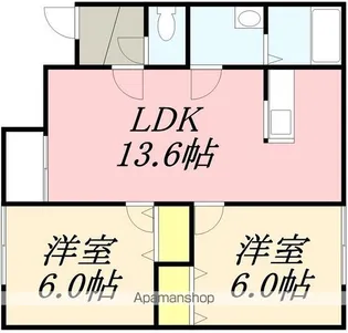 スペース北浜【102号室】の間取り