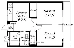 メゾンアオキ【101号室】の間取り