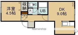 クレセントⅠ【101号室】の間取り