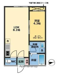 メゾン・ドゥ・アッシュ松戸Ⅱ【3階】の間取り